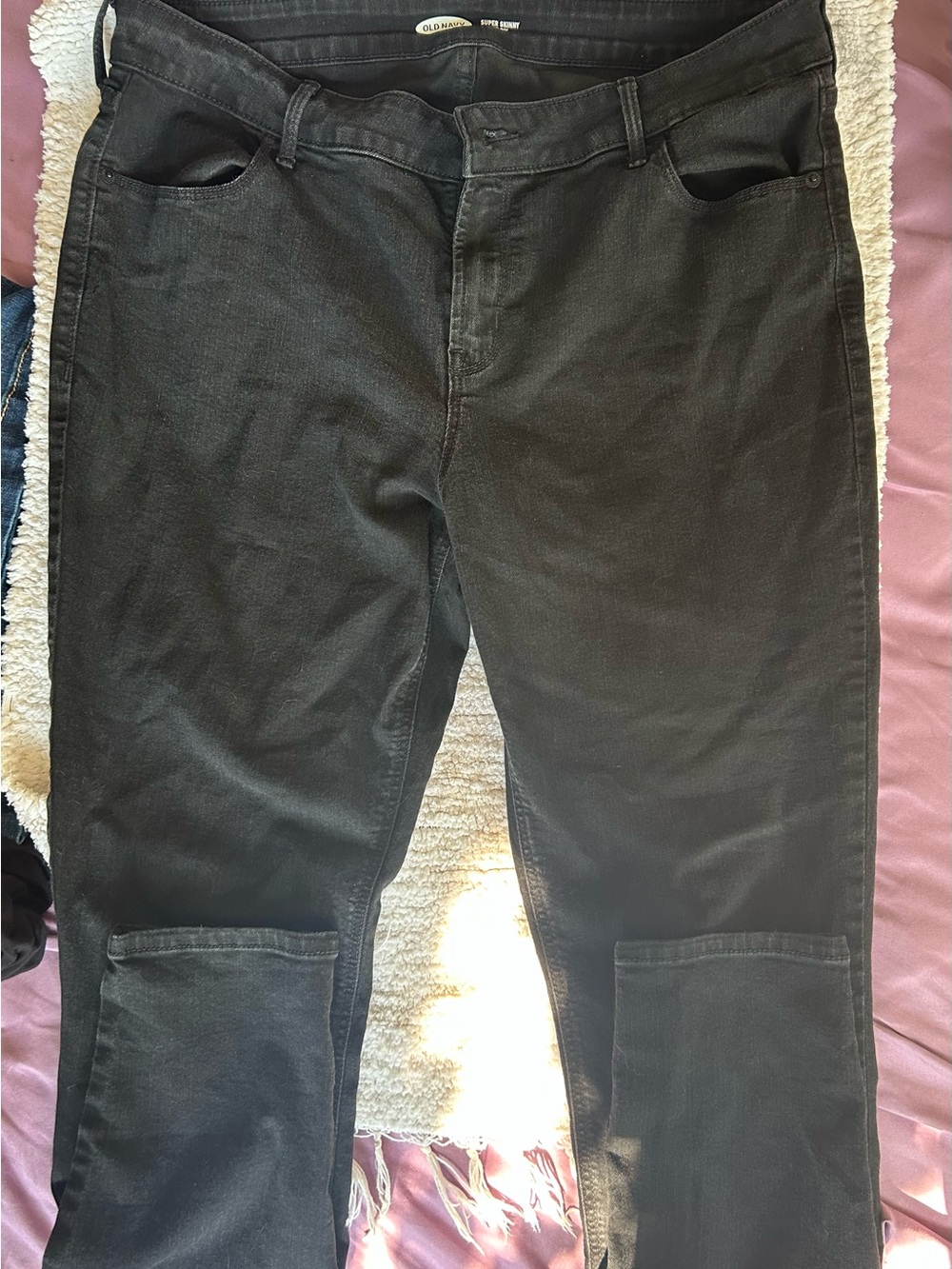 Old Navy super skinny mid-rise jeans